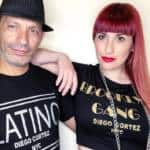 lo stilista Diego Cortez e la make up artist Angela Valentino min