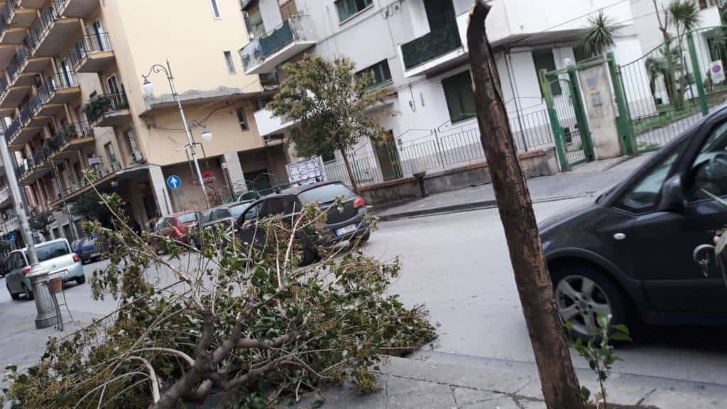 Raffiche di vento - Diverse segnalazioni stanno arrivando nelle ultime ore da parte dei cittadini dei comuni di Pompei e Scafati.
