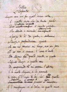 manoscritto de linfinito di giacomo leopardi l qinvgf