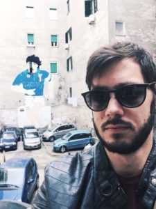 Riccardo Giammarino e il murales su Maradona