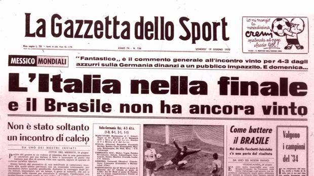 17 giugno 1970, ossia Italia-Germania 4 a 3