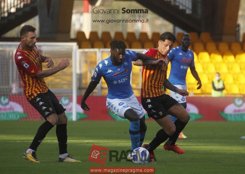 during the Serie A  football match Benevento vs  SSC Napoli