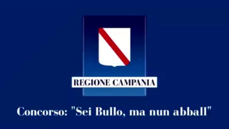 “Sei bullo, ma nun abball!”,il contest indetto dalla Regione Campania