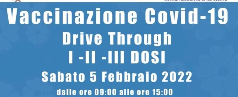 Castellammare: il 5 febbraio vaccinazioni drive through