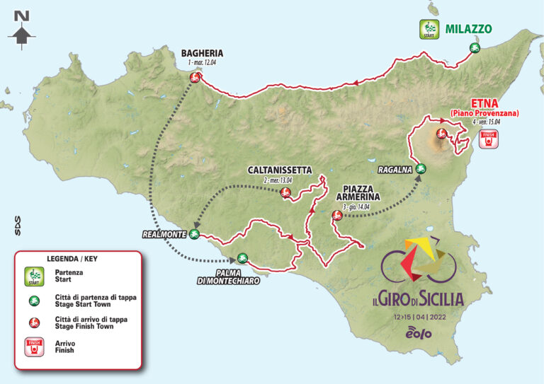 Giro di Sicilia Eolo: presentata l’edizione 2022