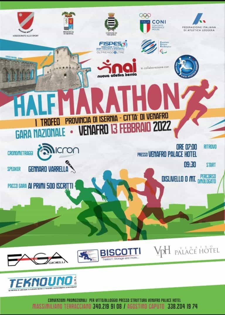 Venafro Half Marathon, vincono D’Onofrio e Stabile (Video)