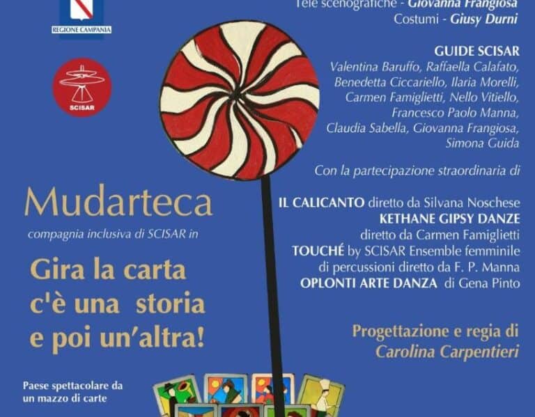 “Gira la carta, c’è una storia e poi un’altra”, il nuovo spettacolo di Mudarteca