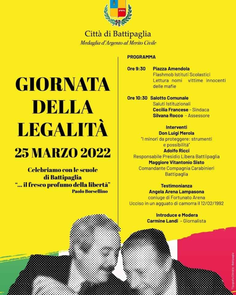 BATTIPAGLIA CELEBRA LA GIORNATA DELLA LEGALITA’