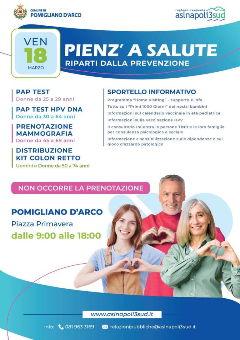 Pomigliano-giornata dedicata alla prevenzione