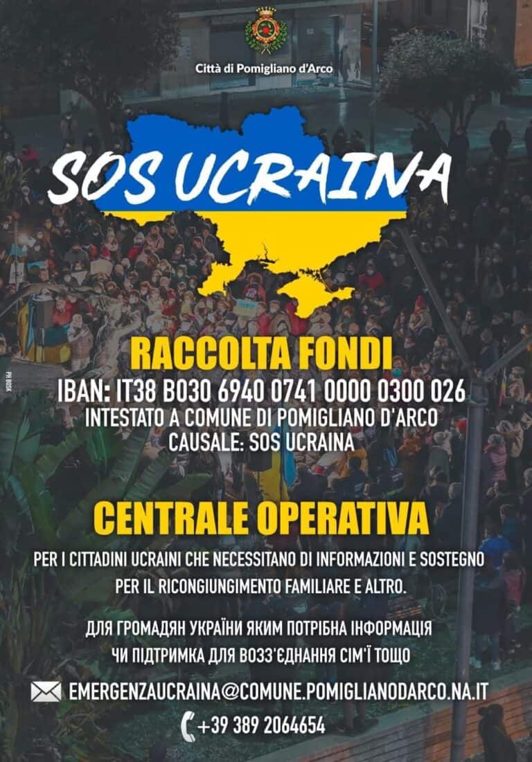 Pomigliano: AVVISO ALLA CITTADINANZA: SOS UCRAINA