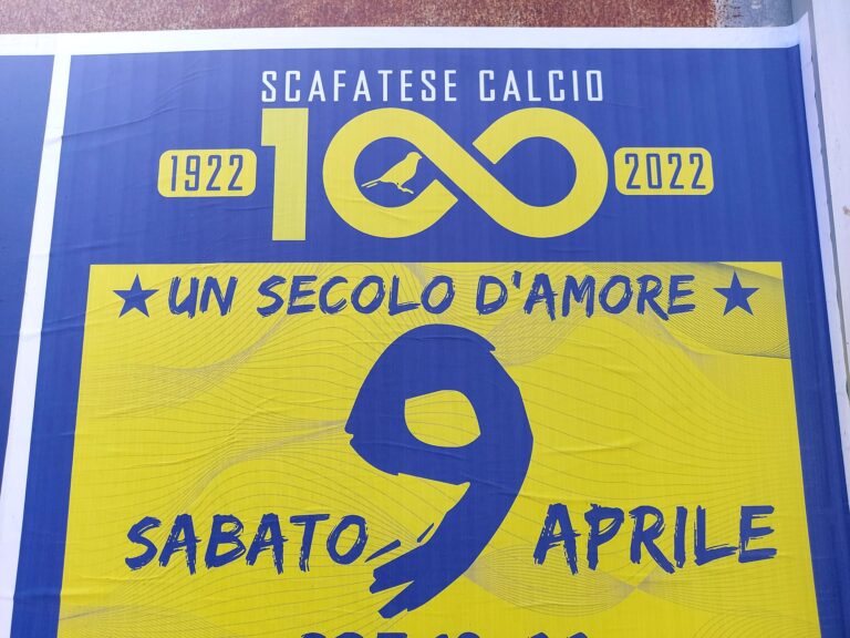 Scafatese Calcio 1922, un secolo d’amore