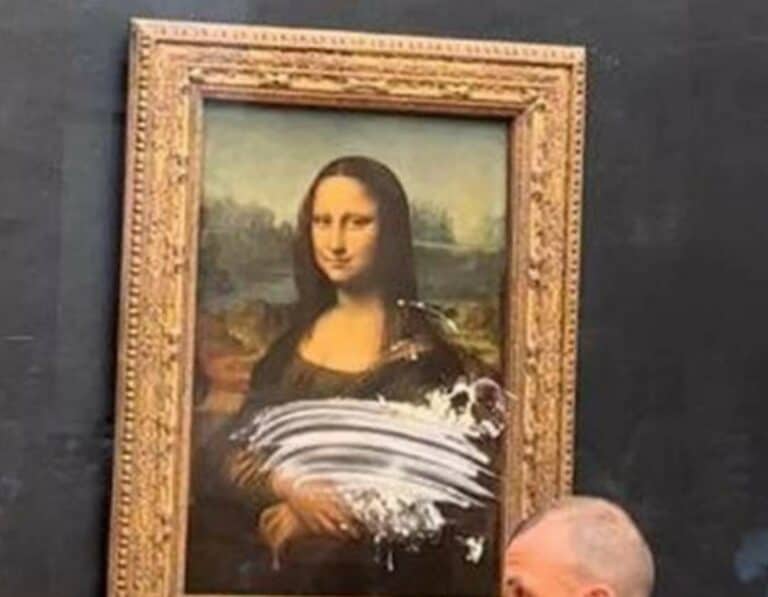 Torta in faccia…alla Gioconda