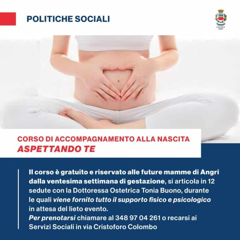 Angri: CORSO GRATUITO DI ACCOMPAGNAMENTO ALLA NASCITA