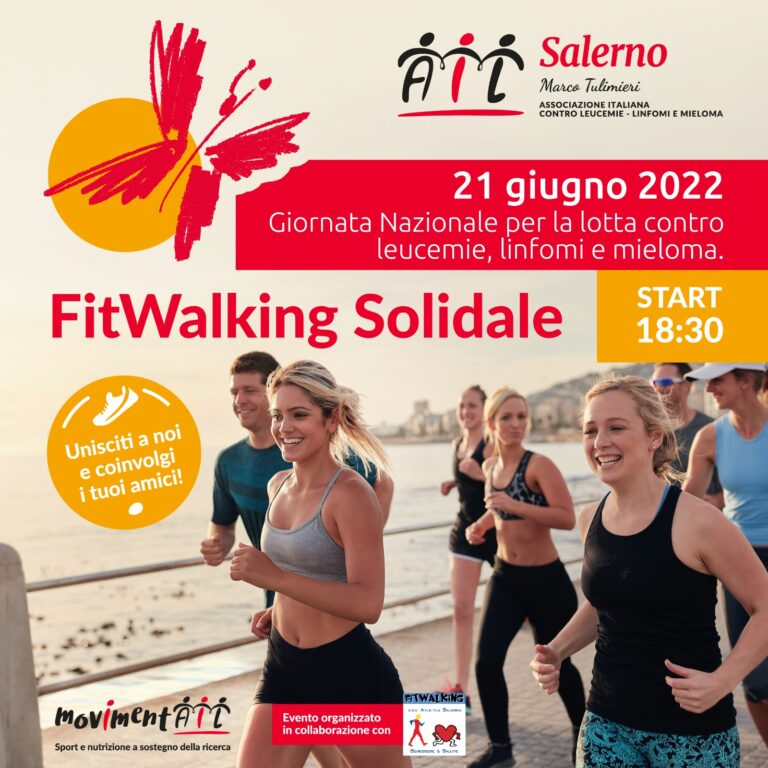 Salerno, FitWalking Solidale, il 21 giugno non prendere impegni!