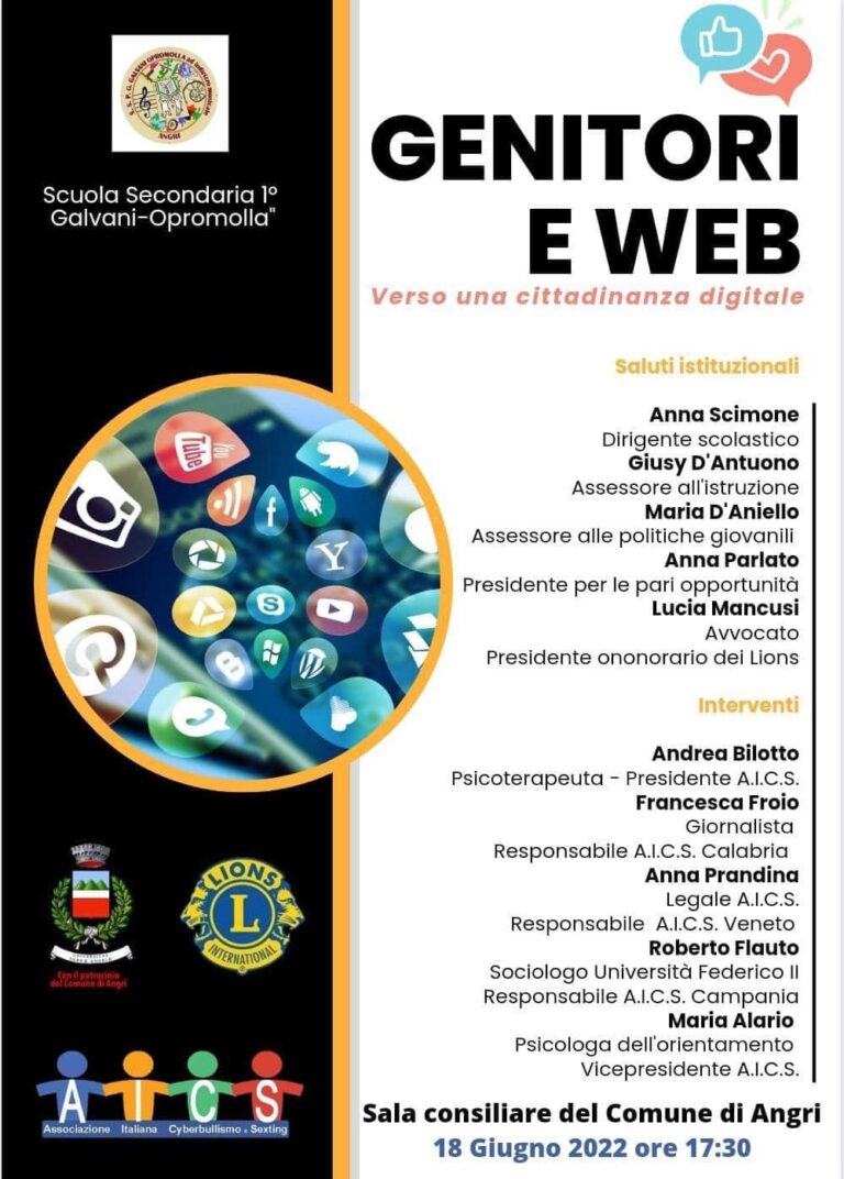 Angri: Evento “Genitori e Web”