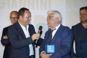 Riccardo Martini e Giancarlo Giannini al Fara Film Festival foto libera da dititti uso ufficio stampa.jpeg