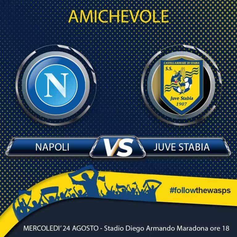 Napoli, amichevole a porte aperte mercoledì con la Juve Stabia