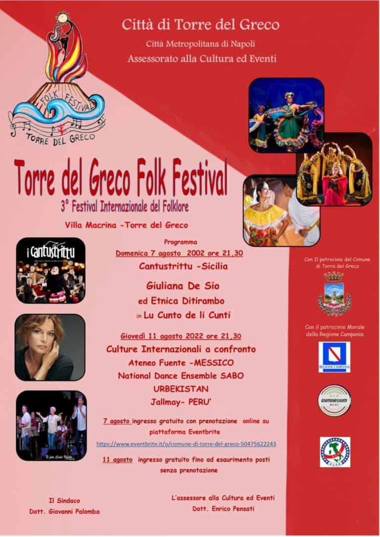 Torre del Greco, al via il Folk Festival