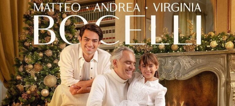 Andrea Bocelli, Matteo Bocelli e Virginia Bocelli insieme nell’album “A Family Christmas”