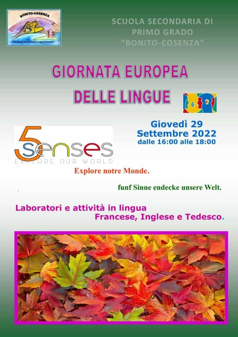 “Giornata europea delle lingue” presso la Bonito-Cosenza