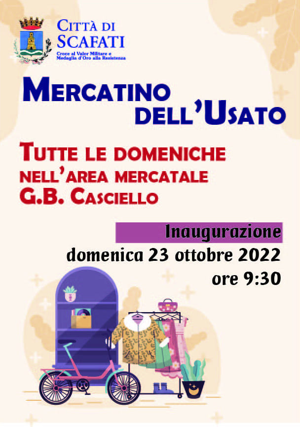 Scafati:Inaugurazione del “Mercato dell’usato e dell’antiquariato”