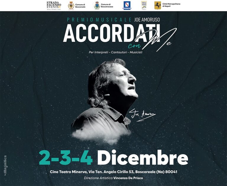 Al via “Accordati con me”, concorso in memoria di Joe Amoruso