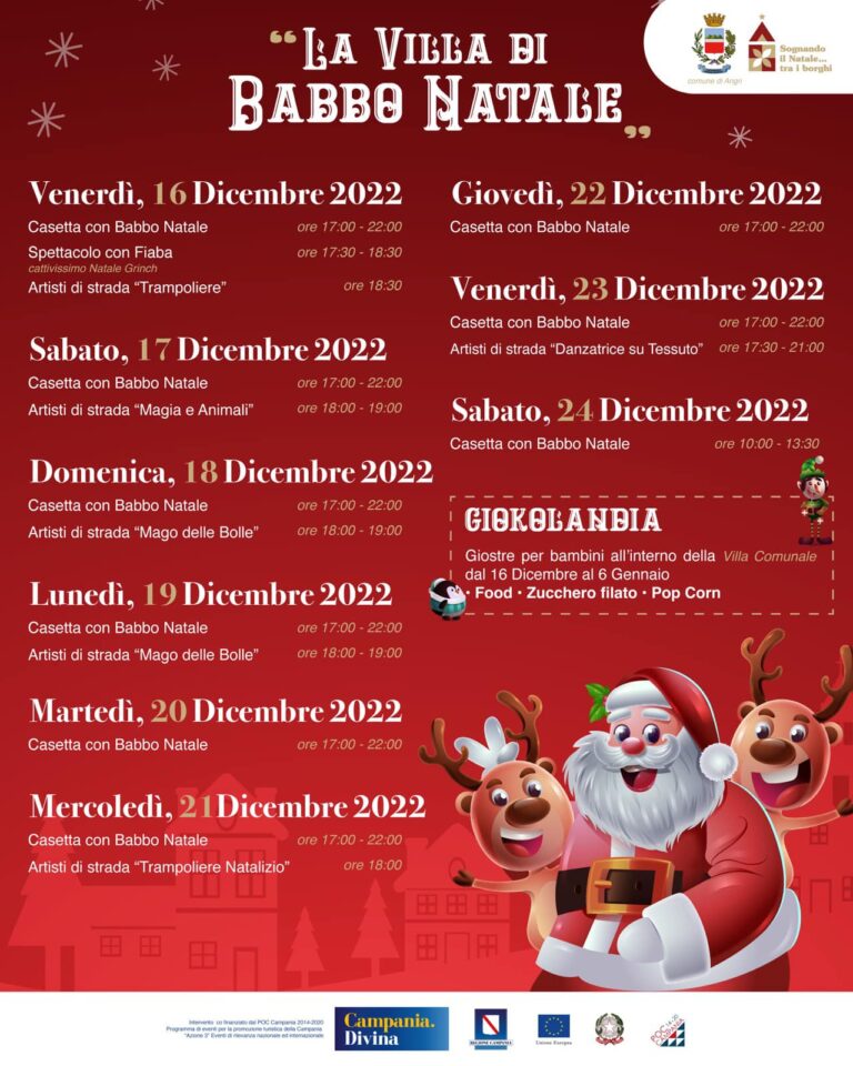 Angri-Arriva la “Villa di Babbo Natale”