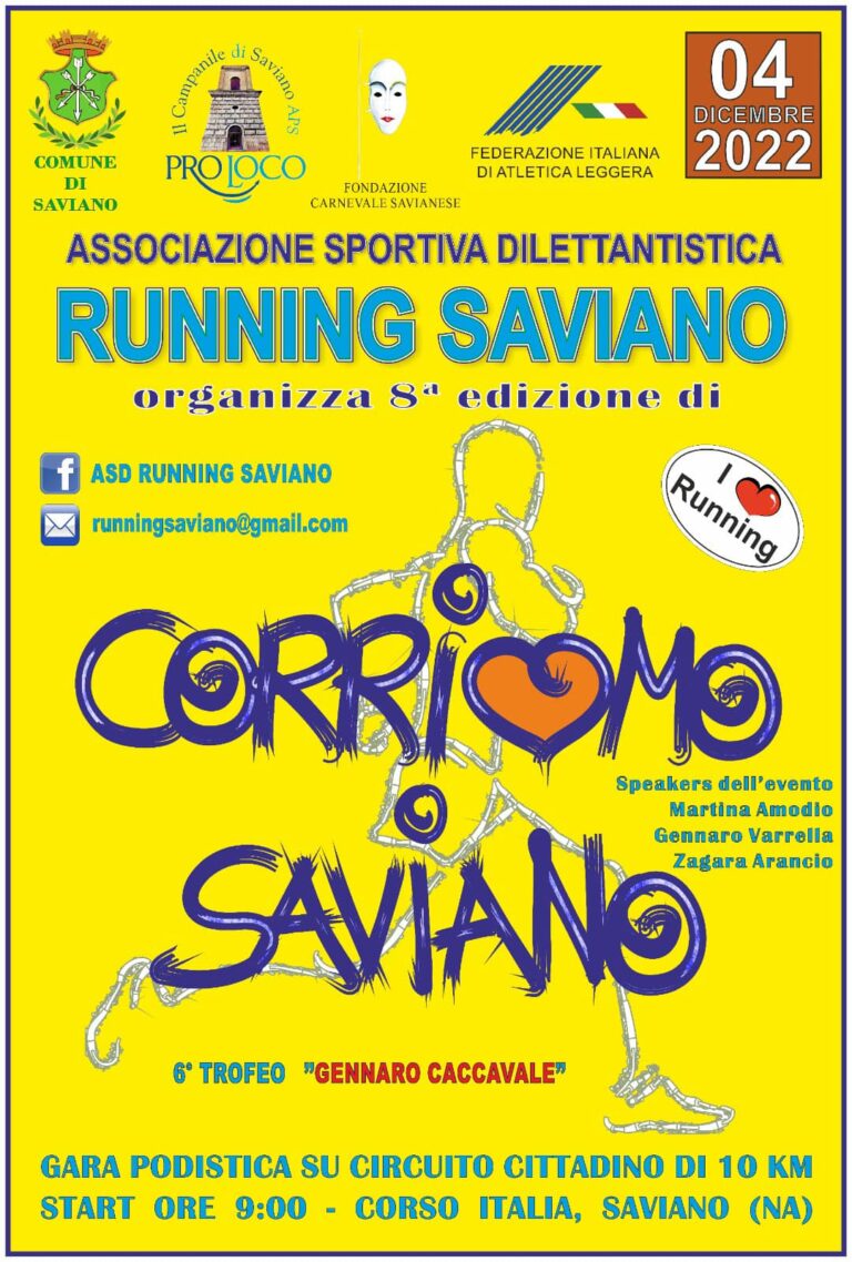 CorriAmo Saviano, 10km stellare (video)