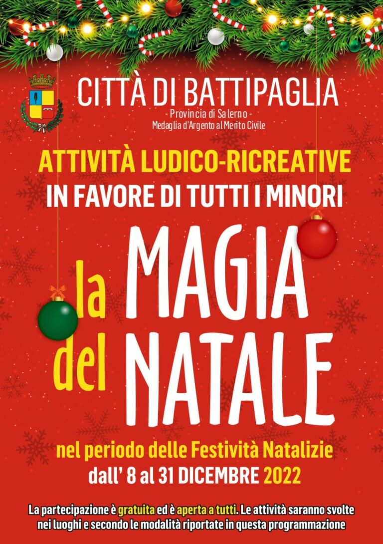 Battipaglia- Natale gli eventi per i più piccoli