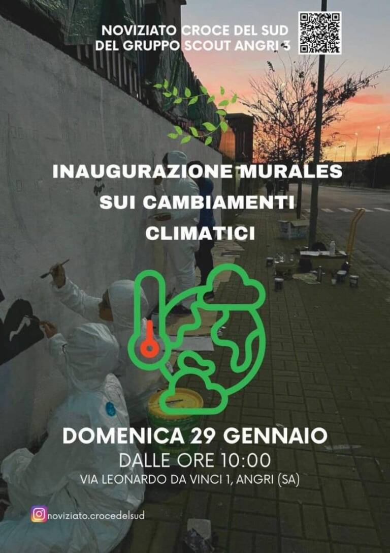 Angri inaugurazione del murales sui cambiamenti climatici