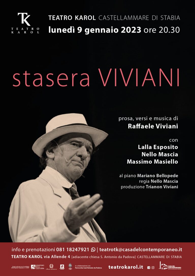 Castellammare di Stabia, al Teatro Karol “Stasera Viviani”