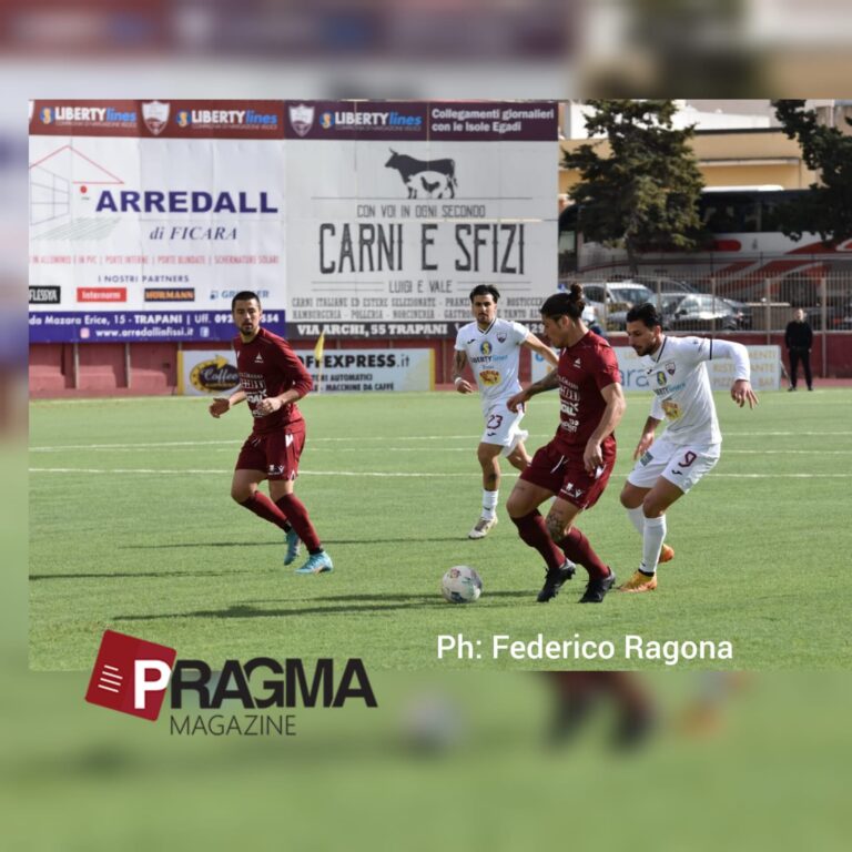 Trapani-Acireale 1-1: Guarino mette paura ma Carboni la scaccia via. Finisce in parità.