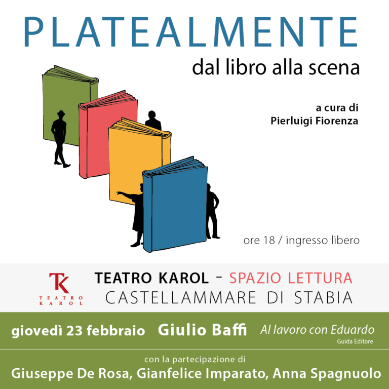 Castellammare di Stabia, al Teatro Karol Giulio Baffi con Al lavoro con Eduardo