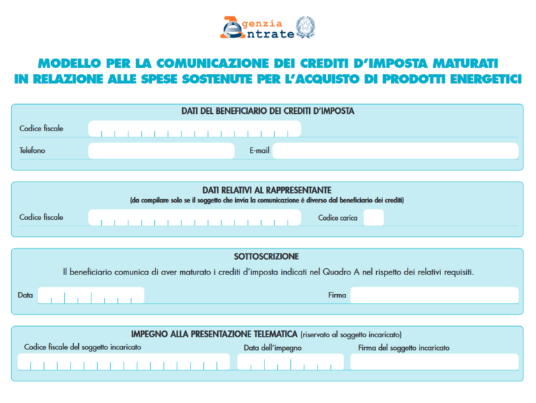 Bonus energia elettrica e gas, comunicazione all’Agenzia delle Entrate entro il 16 marzo