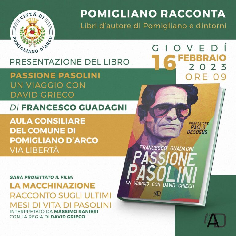 Pomigliano D’Arco, evento dedicato a Pier Paolo Pasolini