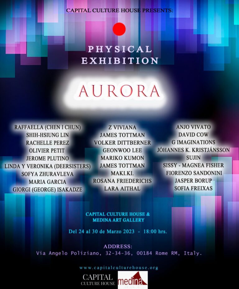 Mostra collettiva Aurora a cura di Capital Culture House a Medina Art Gallery a Roma