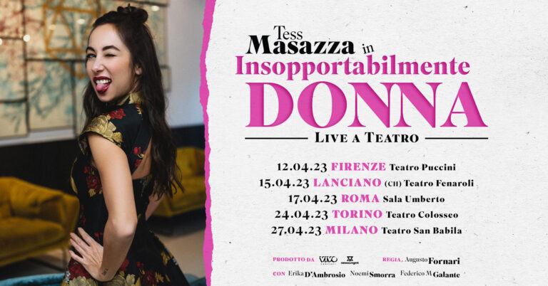 Tess Masazza porta Insopportabilmente donna in tutt’Italia – date e biglietti in vendita