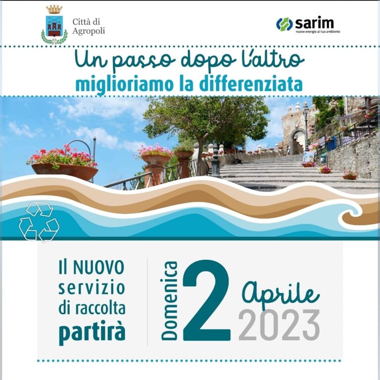 Agropoli da domani nuovo calendario della raccolta differenziata