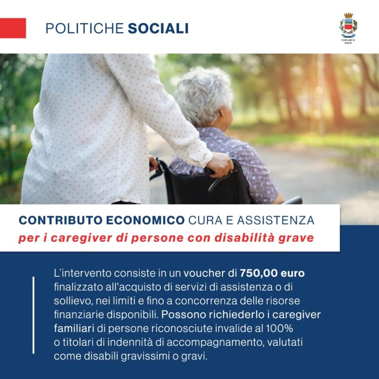 Angri avviso per i familiari del caregiver