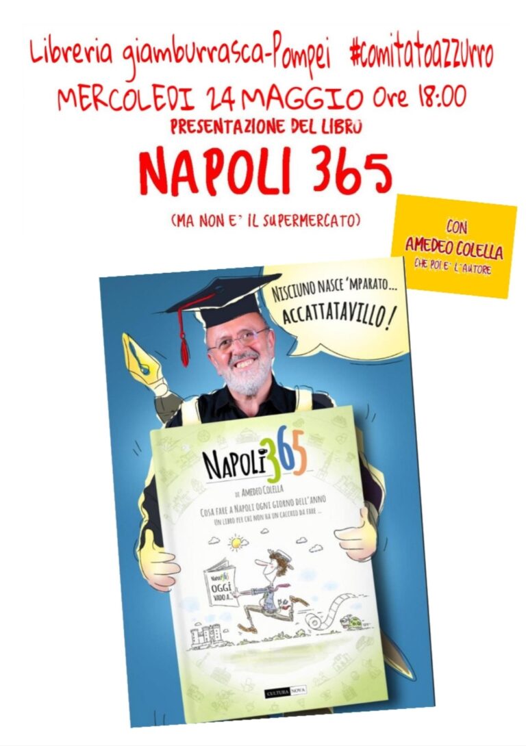 A Pompei Amedeo Colella per la presentazione di Napoli 365