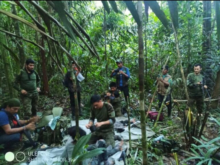 Colombia, quattro bambini di età compresa tra 11 mesi e 13 anni sopravvivono ad un incidente aereo restando 40 giorni in una selva