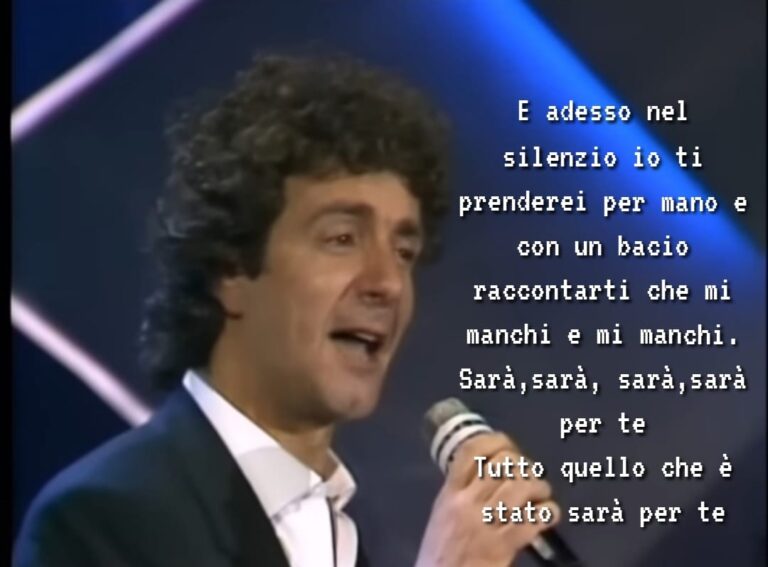 Sarà per te, il brano che Francesco Nuti portò a Sanremo ’88 (video)