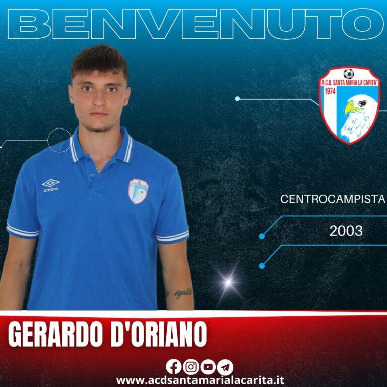 Calciomercato Santa Maria La Carità arriva anche Gerardo D’Oriano