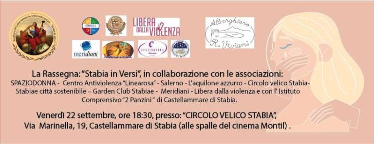 Stabiainversi evento sulla violenza domestica presso il Circolo Velico