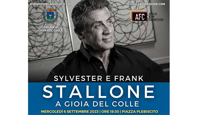 Sylvester Stallone cittadino onorario di Gioia del Colle