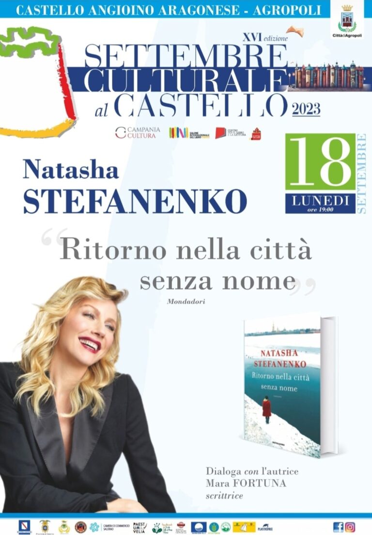 Agropoli Natasha Stefanenko per presentare il suo libro