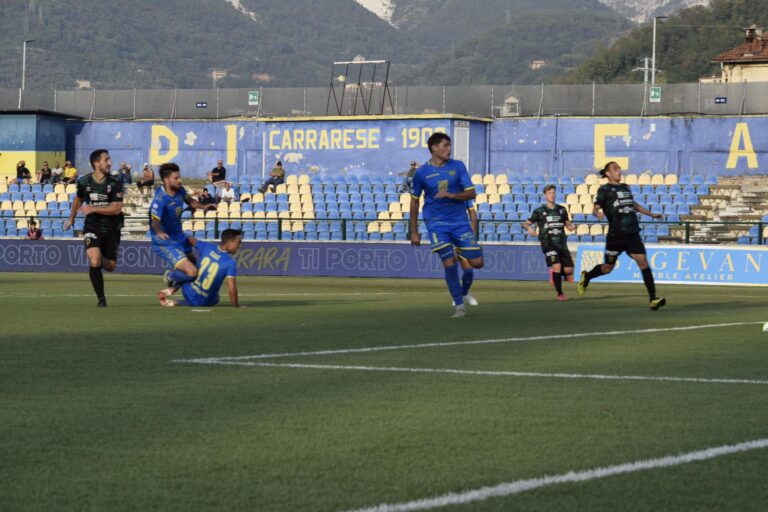 Carrarese-Pontedera 0-1 I granata passano il turno di Coppa Italia, decide una rete di Benedetti