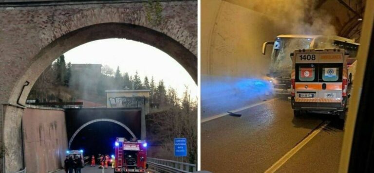 Urbino ambulanza si schianta contro un pullman, 4 vittime