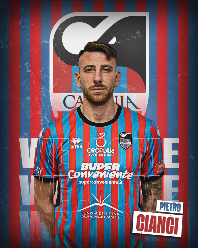 Calciomercato il Catania si porta a casa anche il calciatore Pietro Cianci, il comunicato ufficiale della società