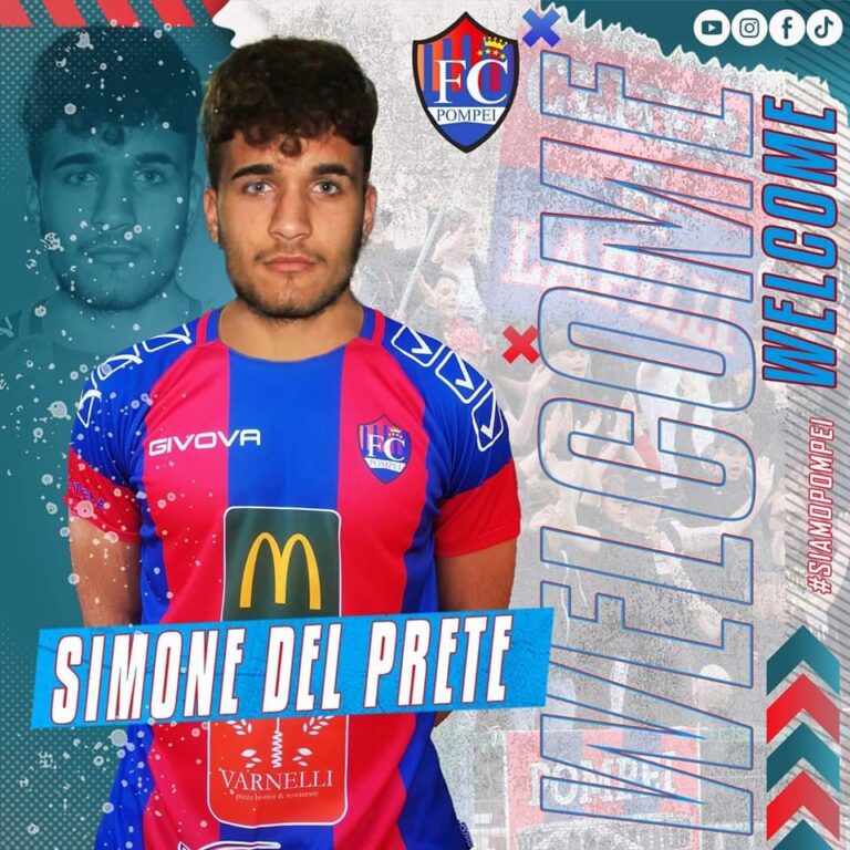 Calciomercato Pompei arriva Simone Del Prete